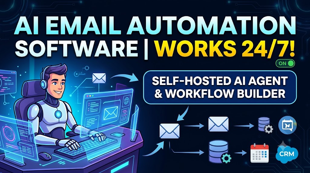 AI Email Automation Software That Works 24/7 | Self Hosted AI Agent & Workflow Builder